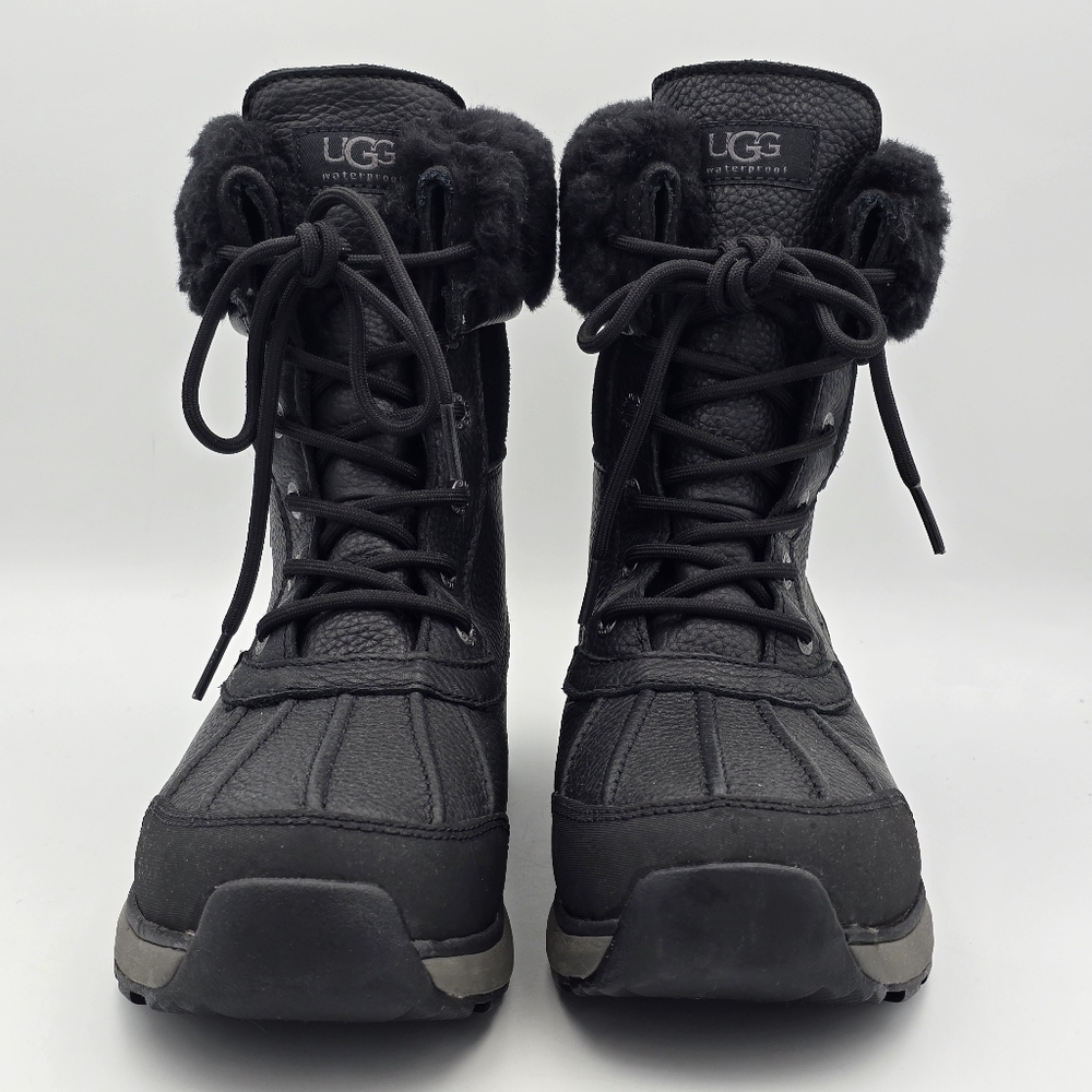 NWOT UGG Adirondack III Winter Waterproof Leather Snow Boots, Black, Women's 8.5 - Picture 4 of 16